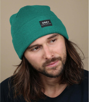 bonnet revers petrol Obey Vernon Beanie II mallard